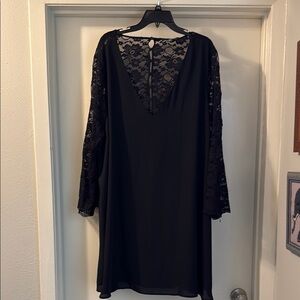 Modcloth Blue Sheath Dress with Bell Sleeves and V-Neck